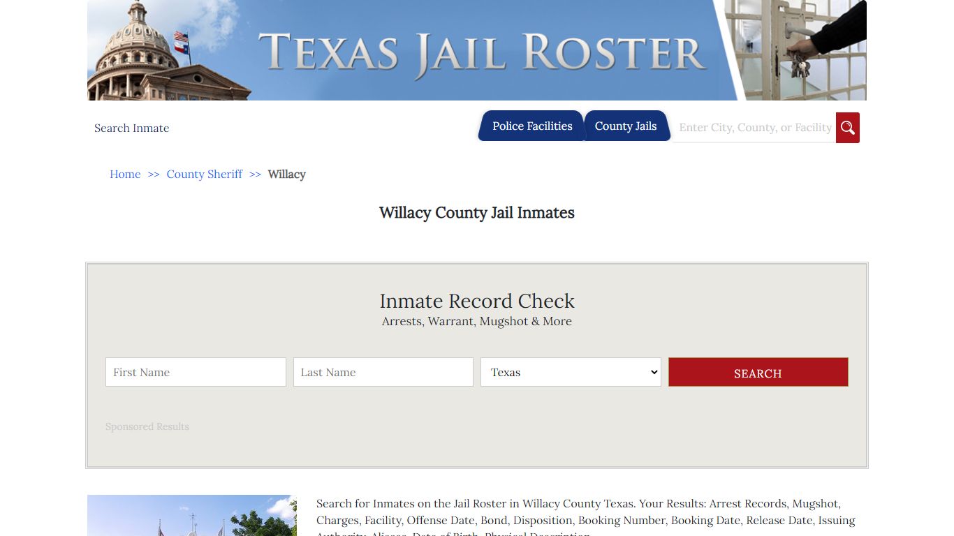 Willacy County Jail Inmates - Jail Roster Search