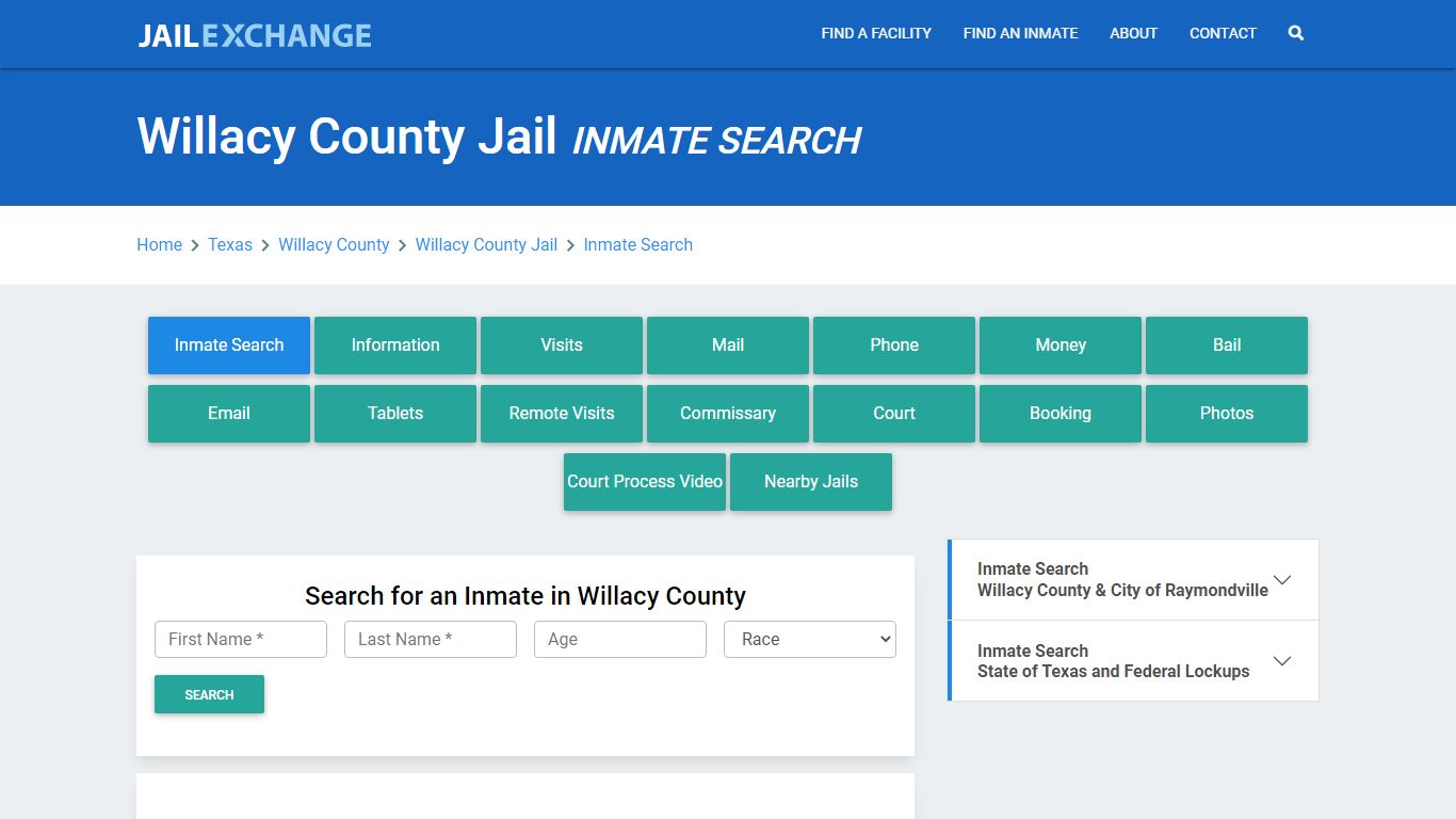 Willacy County Jail, TX Inmate Search: Roster & Mugshots